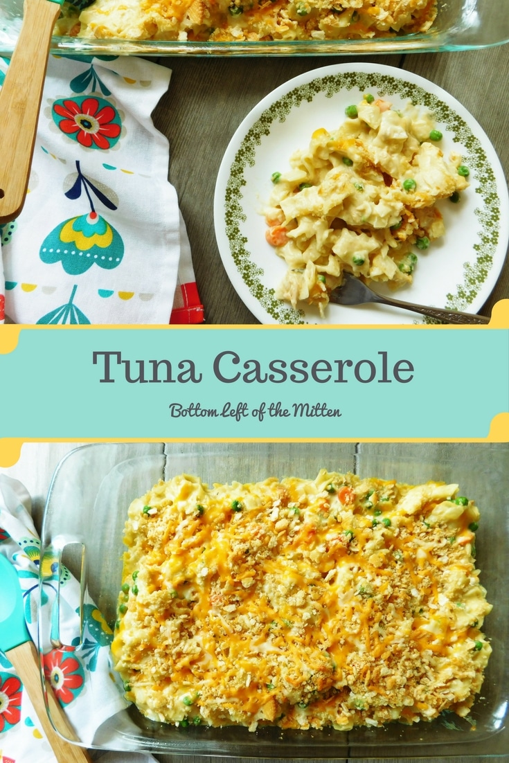 Tuna Casserole | Bottom Left of the Mitten #tuna #casserole #comfortfood