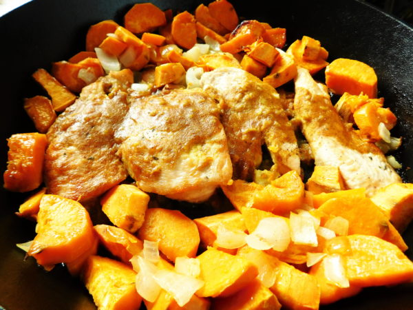 Skillet Sweet Dijon Chicken & Potatoes | Bottom Left of the Mitten