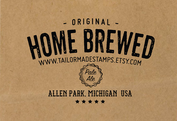Craft Beer Stamp from Tailor Made Stamps | Craft Beer Lovers Gift Guide | Bottom Left of the Mitten