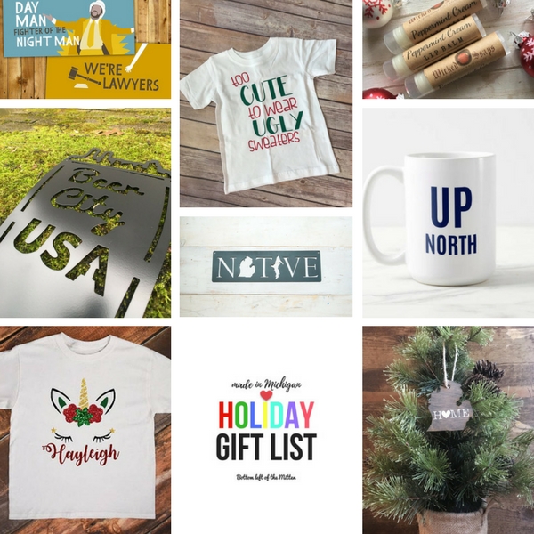 Made in Michigan Holiday Gift List | Bottom Left of the Mitten