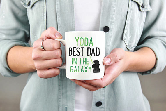 Yoda Best Dad Mug from DuneStudio | Fathers Day Gift Guide | Bottom Left of the Mitten