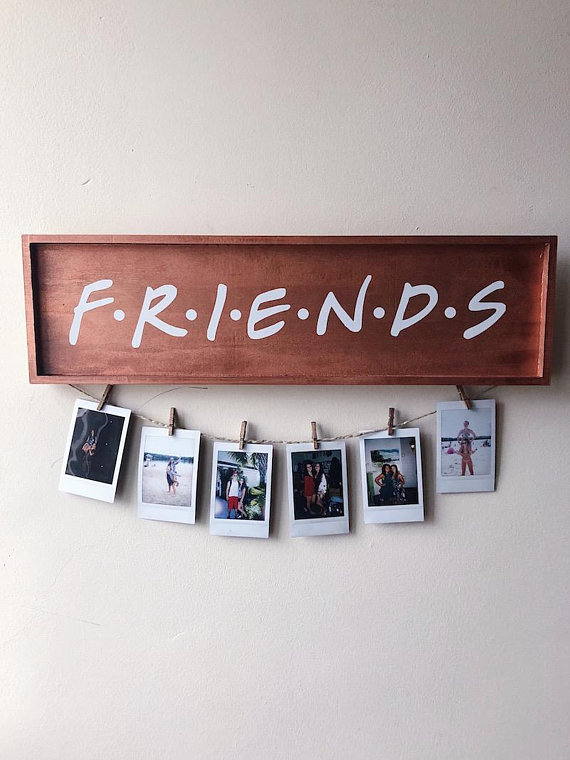 FRIENDS TV Show Wood Picture Sign from shopbohomey | Celebrate with 8 for Friendship Day | Bottom Left of the Mitten