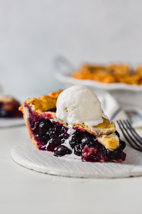 Blueberry Rhubarb Pie from Zestful Kitchen